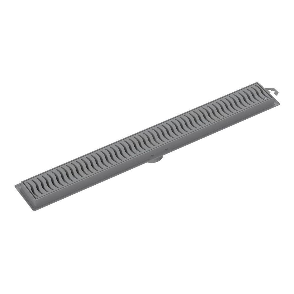Ralo Linear 70 Cinza Tigre Grande Para Banheiro