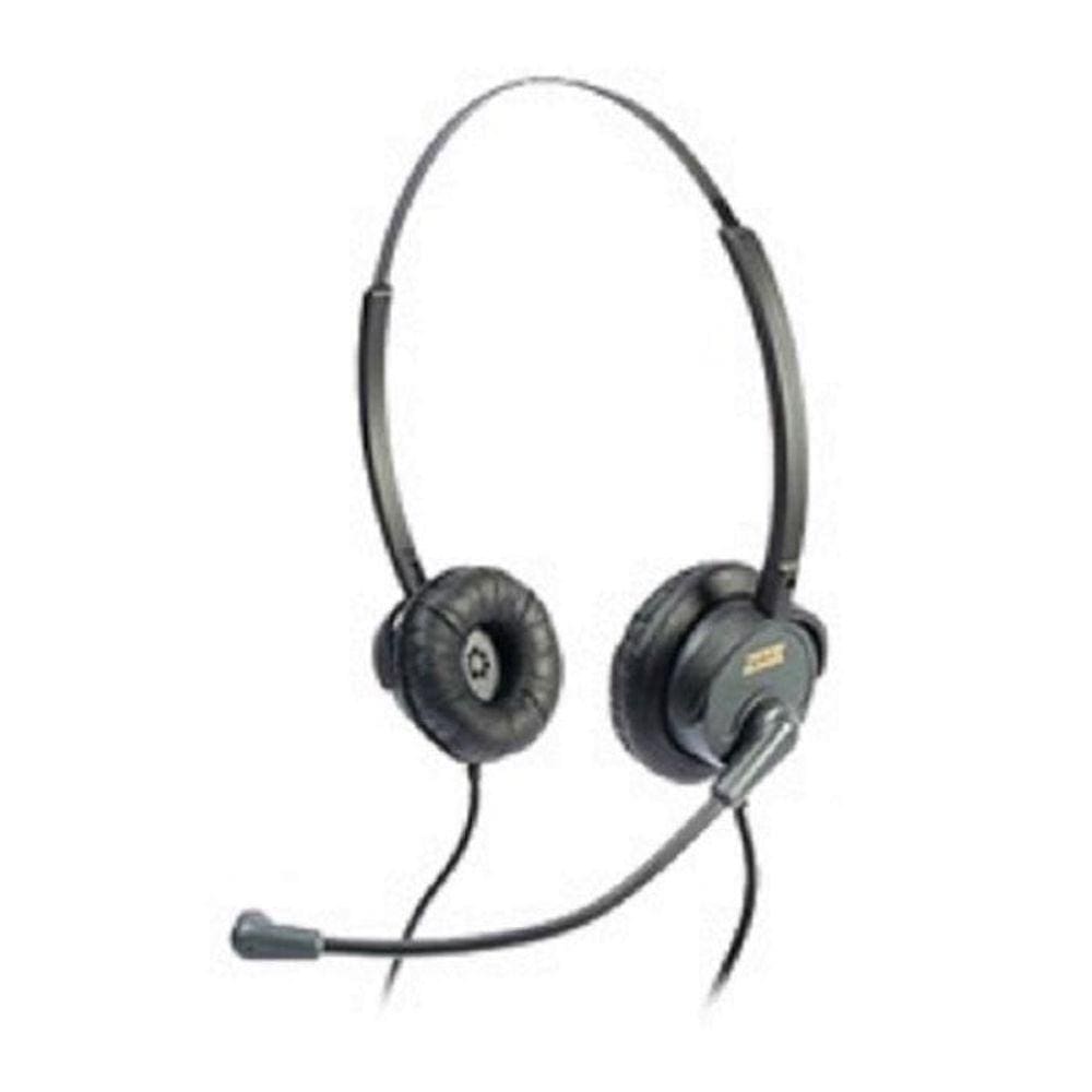 Headset Zox- Hz-30D - Tubo Flex Duplo Auricular-Conector Rj9