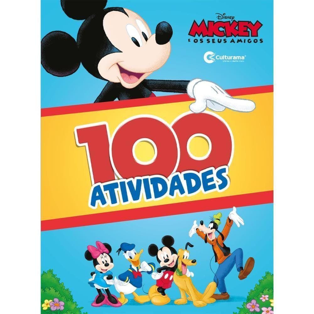 Livro Infantil Colorir Mickey 100 Atividades