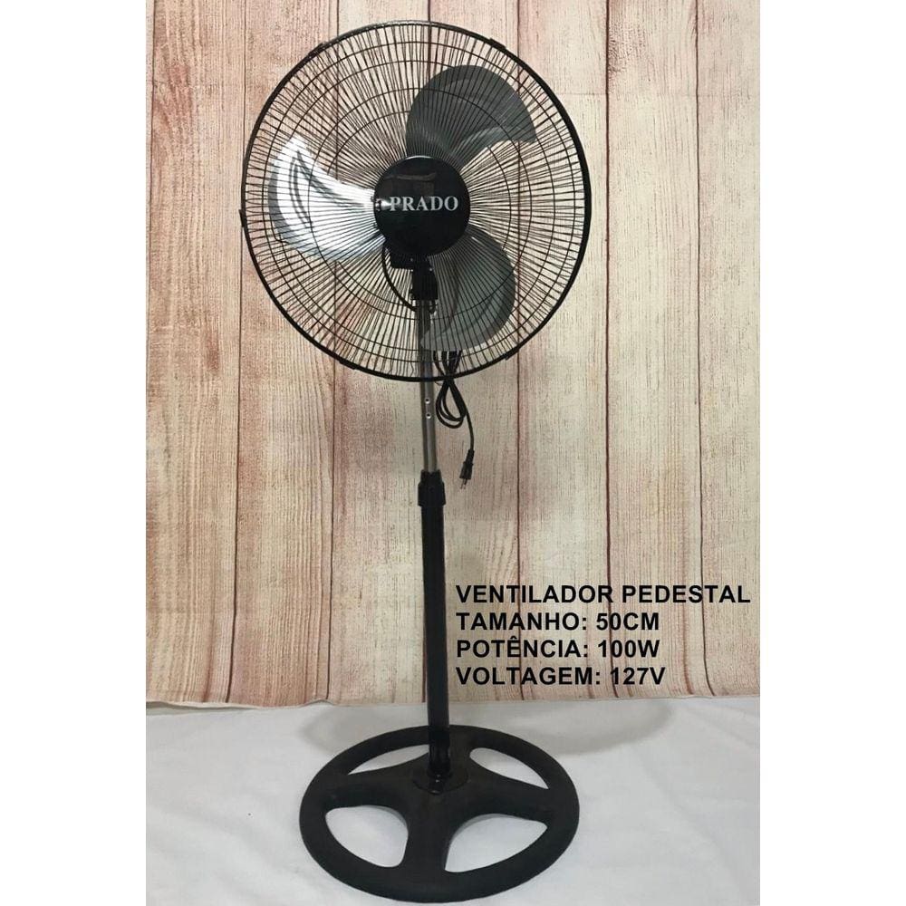 Ventilador Prado 50 Cm - Hélice De Metal 3 PÁS
