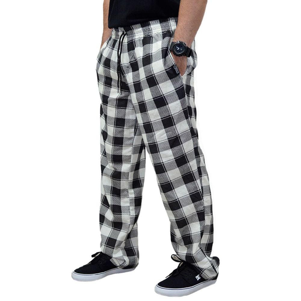 Calça Brack Xadrez Preto Branco
