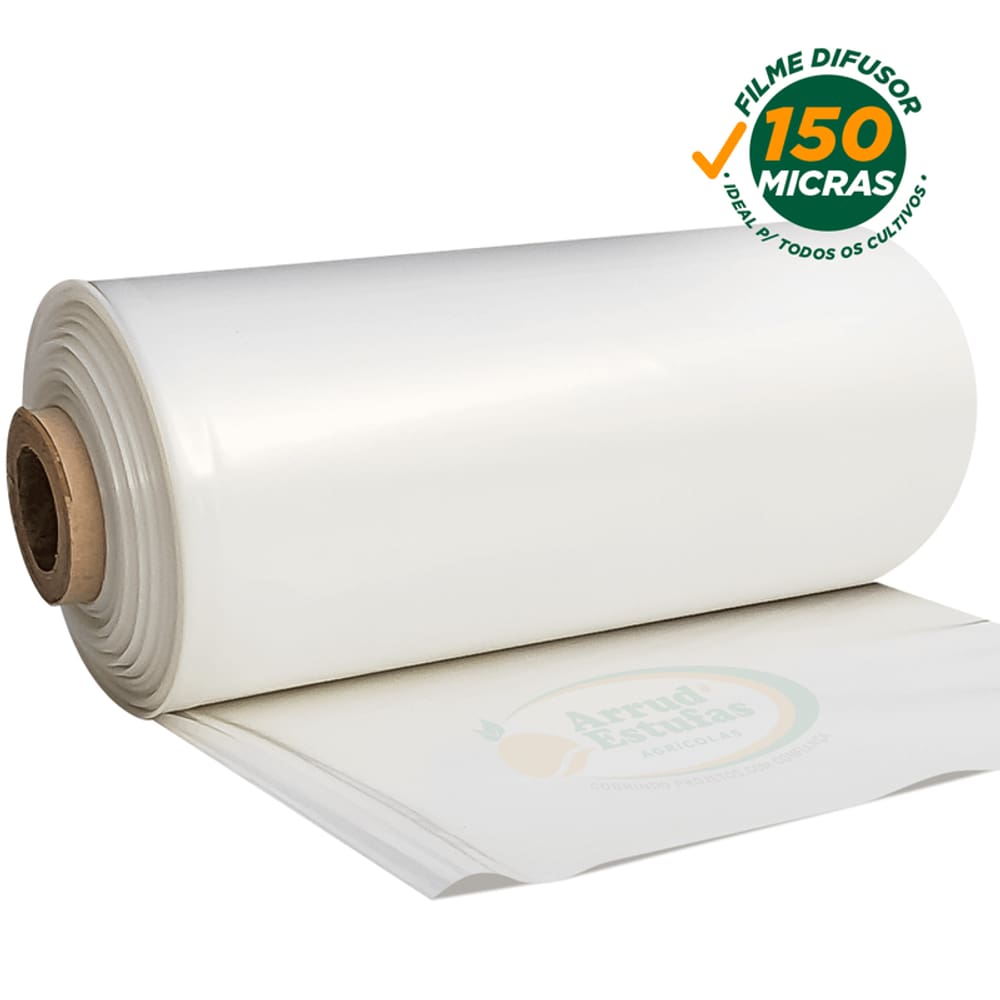 Lona Para Estufa Filme Plastico 150 Micras Difusor 8X72m