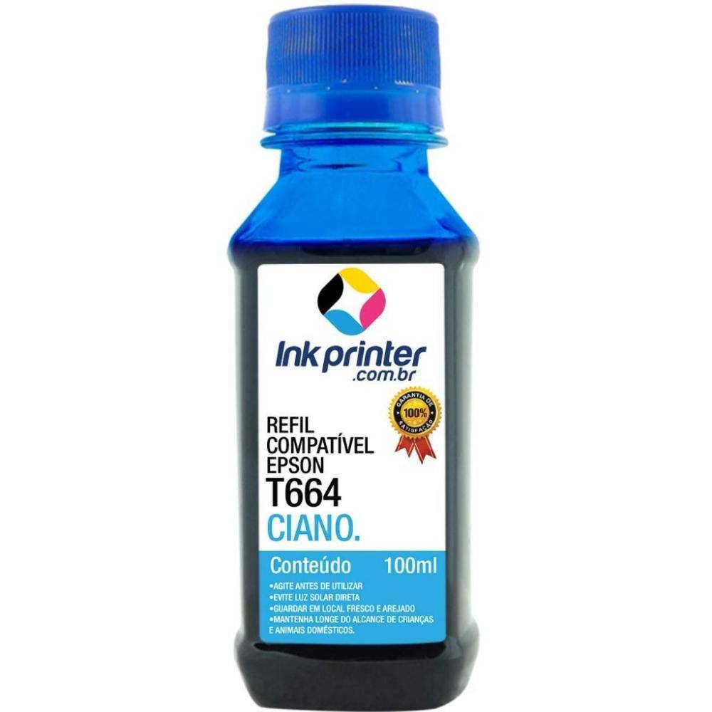 Tinta para Epson L1300 - Ciano - Compatível InkPrinter (T664 - 100ml)