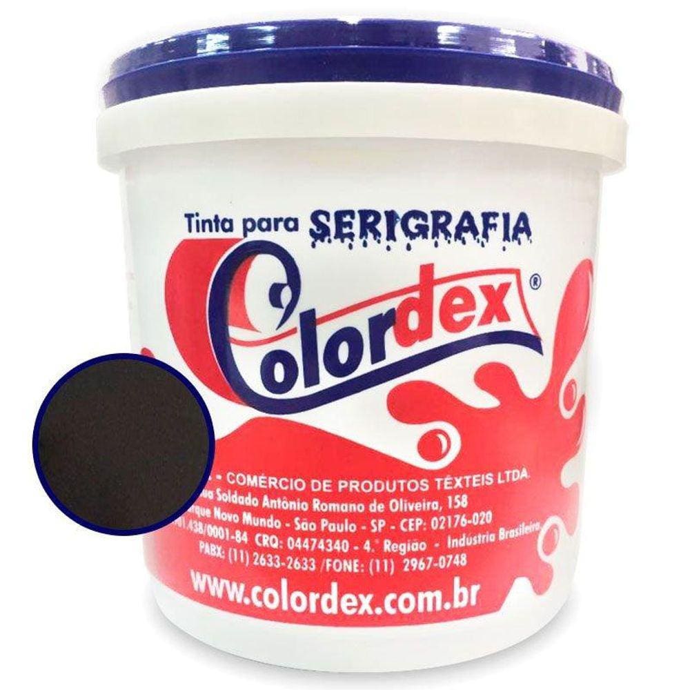 Tinta para Serigrafia Colordex Plastcolor Preto (900ml)