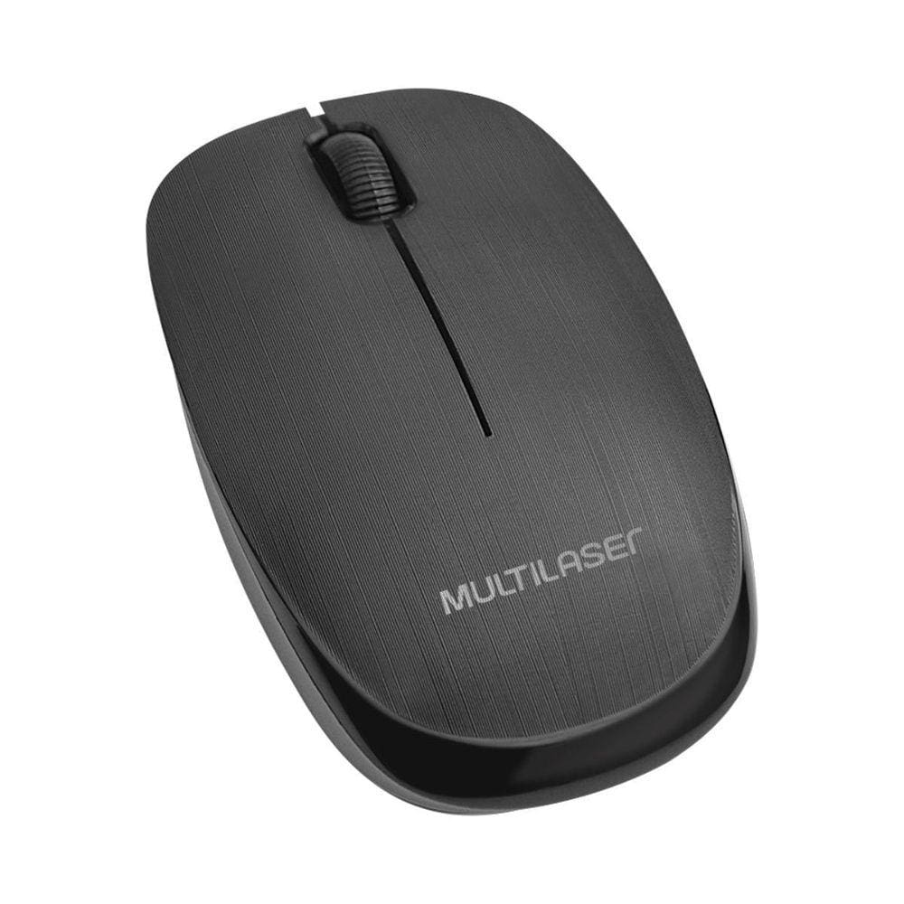 Mouse S/ Fio Multilaser Mo251 Preto Sensor De Alta Precisão