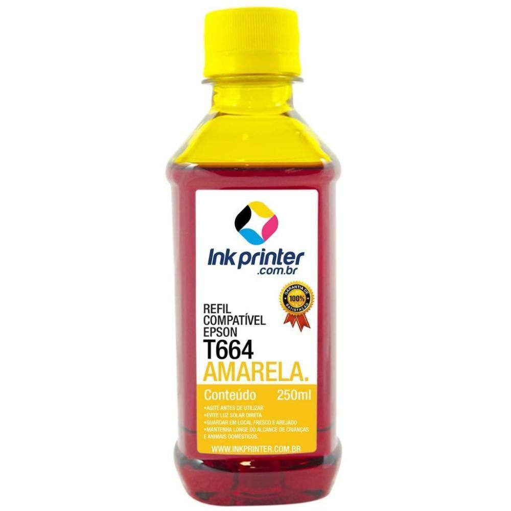 Tinta para Epson L1300 - Amarelo - Compatível InkPrinter (T664 - 250ml)