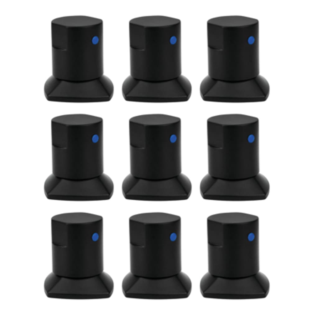 Kit 09 und Acabamento De Registro Preto Encaixe Padrão Deca Docol 1.2 e 3.4