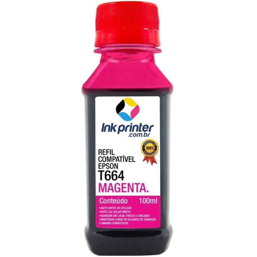 Tinta para Epson L1300 - Magenta - Compatível InkPrinter (T664 - 100ml)