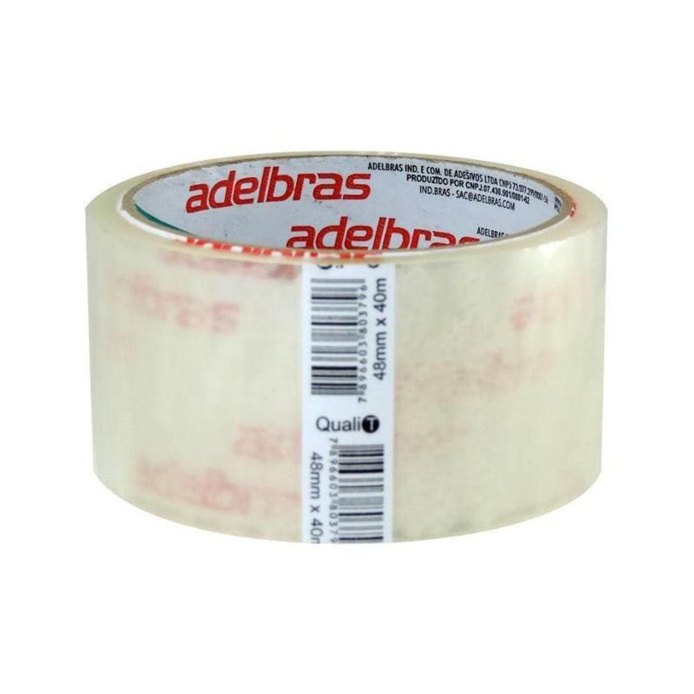 Kit 4 Fitas Adesivas Pvc 40M X 48Mm Embalagem Caixa Papelão