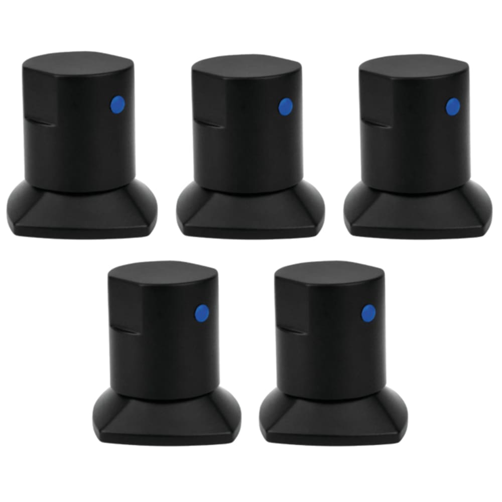 Kit 05 und Acabamento De Registro Preto Encaixe Padrão Deca Docol 1.2 e 3.4