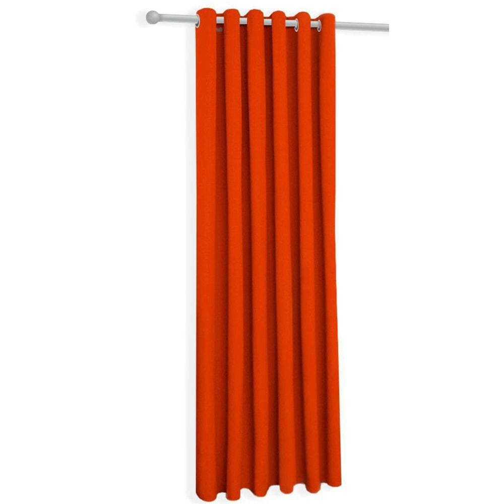 Cortina Laranja Oxford De Sala/Quarto 150X180