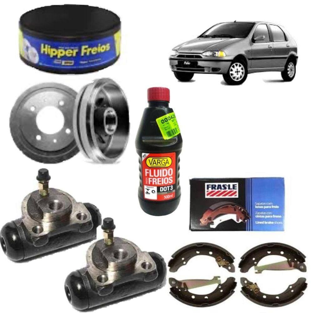 Kit Revisao Freios Traseiro Fiat Palio 98 Sapata Tambor Ofr
