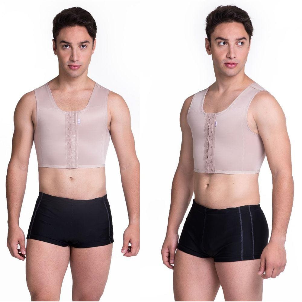 Cinta Masculina Cirúrgica Postural Modelador Colete Masculino Pós Cirúrgico Operatório Ginecomastia Costas Peito Biobela