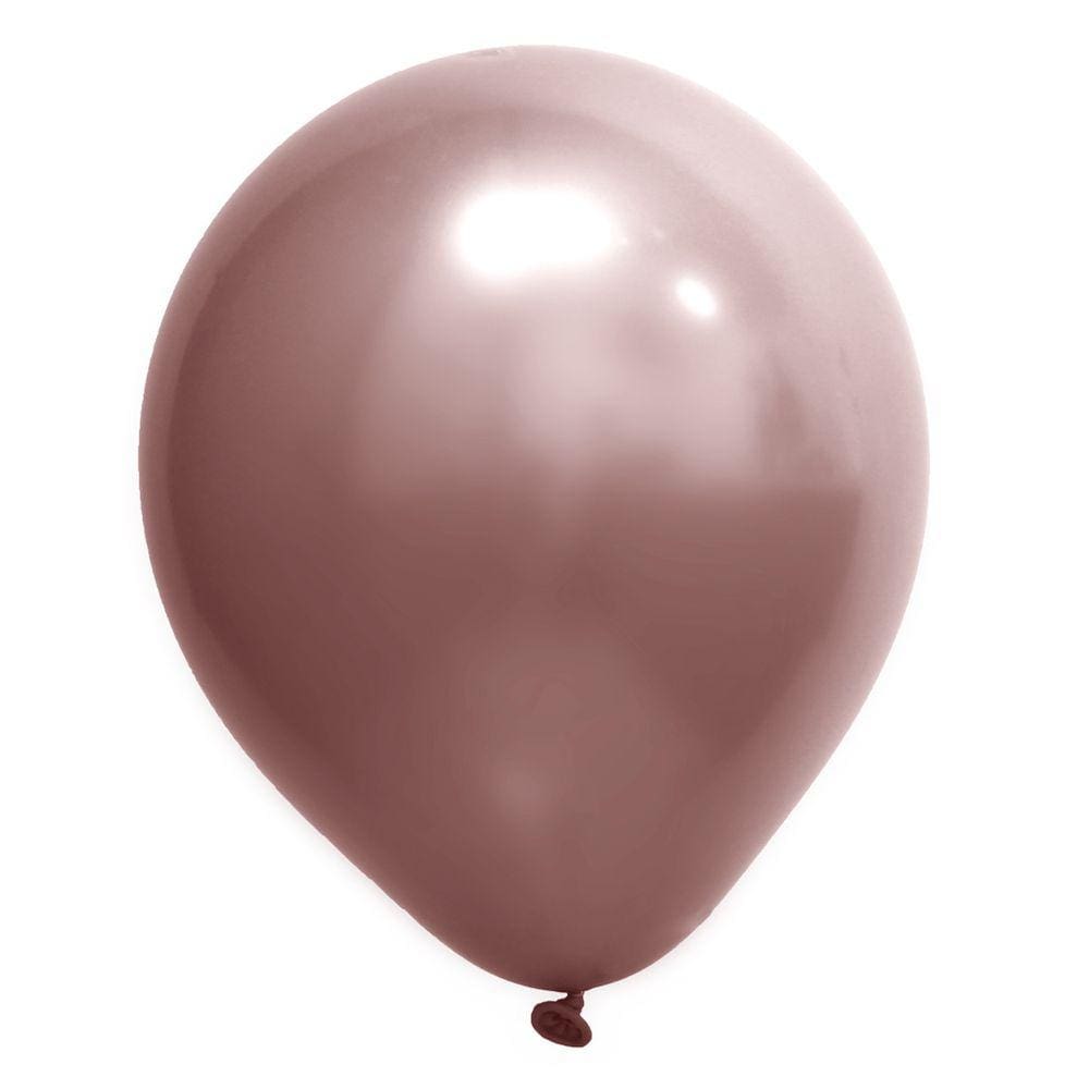 Balão de Festa Redondo Profissional Látex Cromado - Cores - 5" 12cm - 24 Unidades
