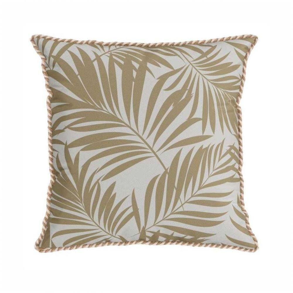 Capa Para Almofada 43x43 Cm Belchior Náutica Folhas Bege