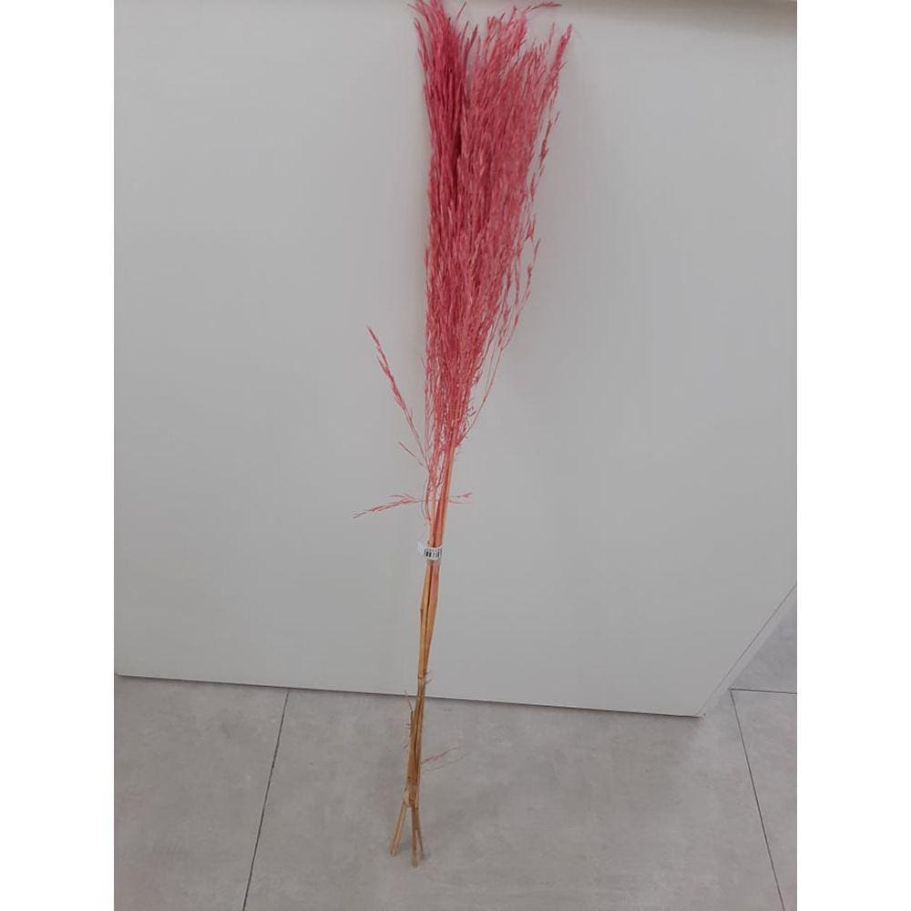 Haste de Capim de Arroz Rosa 90 cm