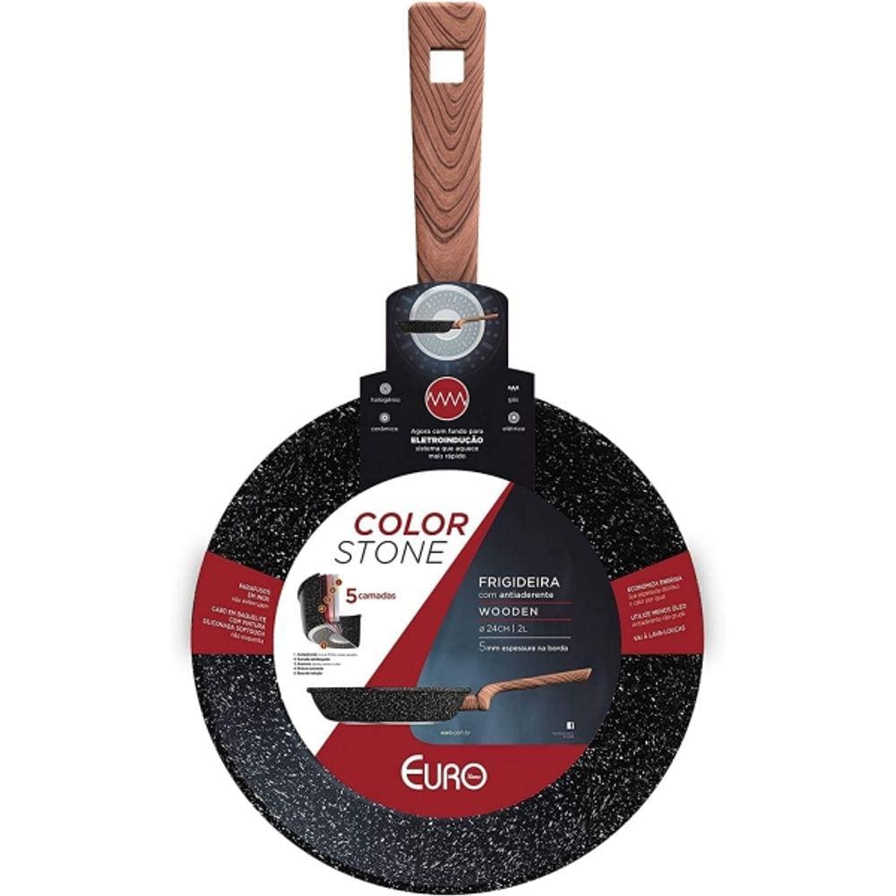 Frigideira com Alumínio Antiaderente Euro Home Color Stone