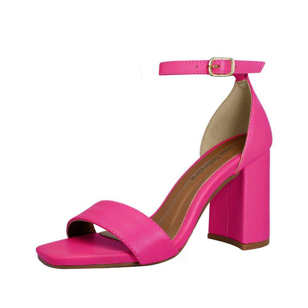 Sandália Salto Alto Grosso Luiza Sobreira Pink Mod. 2124