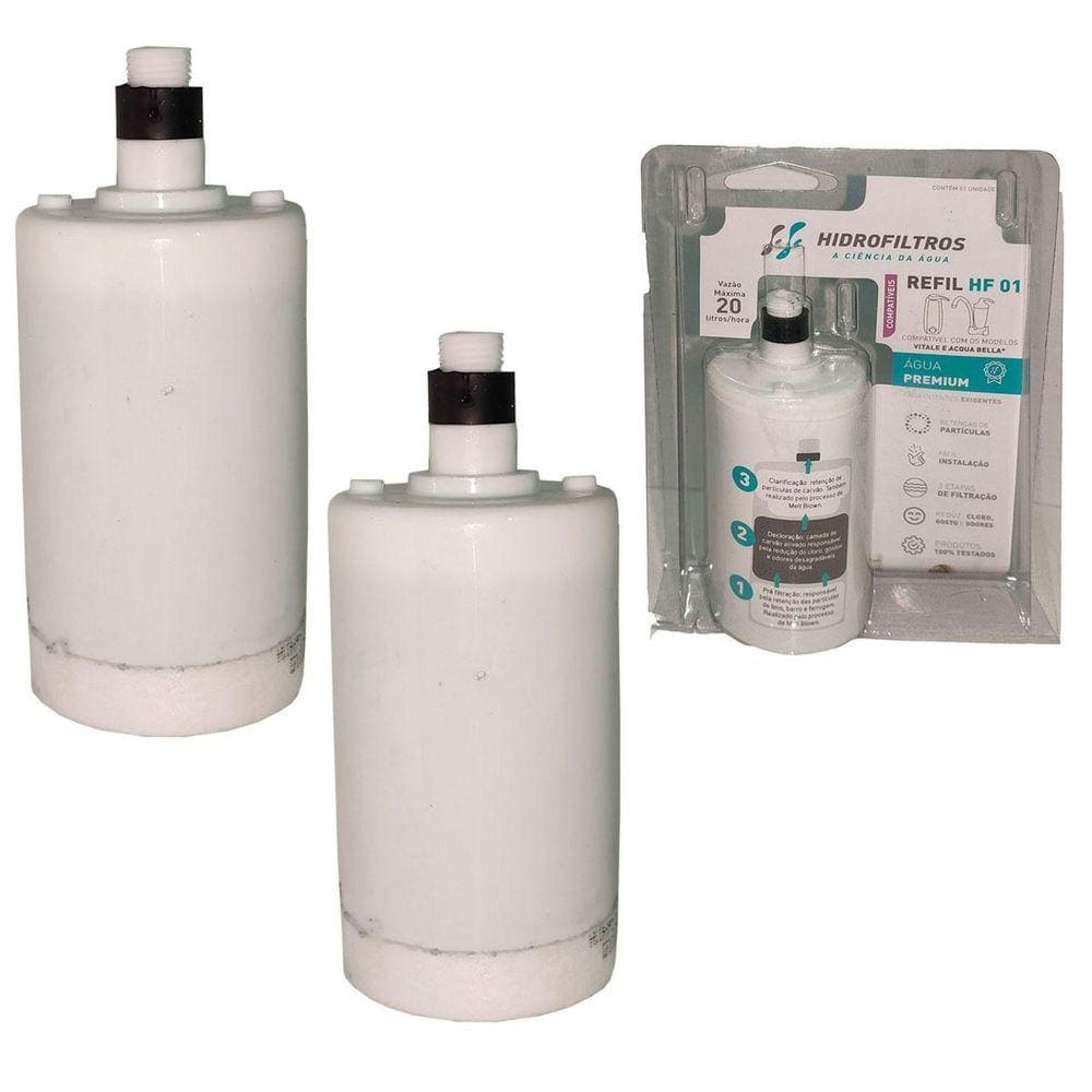 Kit 2 Refil Filtro Vela Torneira Com Filtro Lorenzetti Acqua