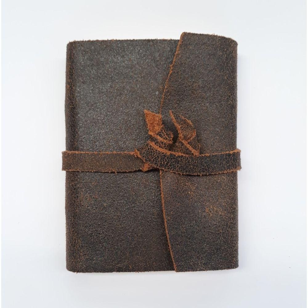 Diários de Viagem em Couro Caderno de Bolso