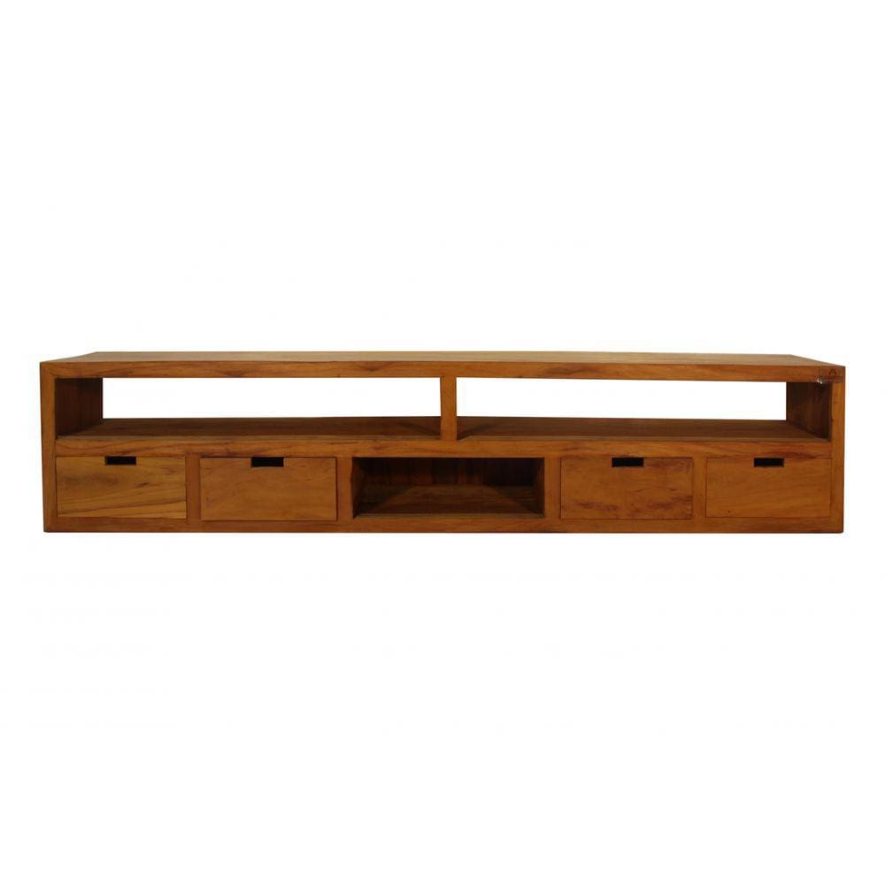 Rack Santiago 260cm - Peroba Rosa