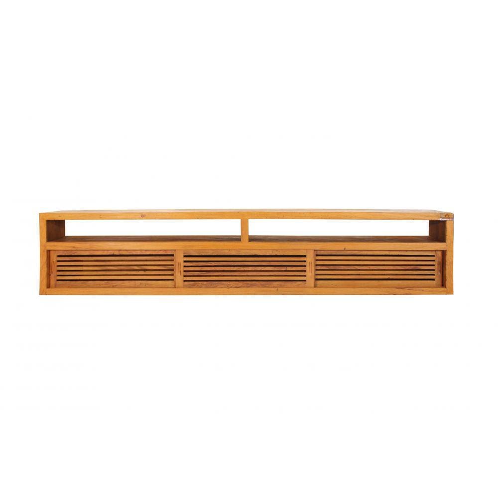 Rack Istambul 280cm para Sala de Tv - Peroba Rosa