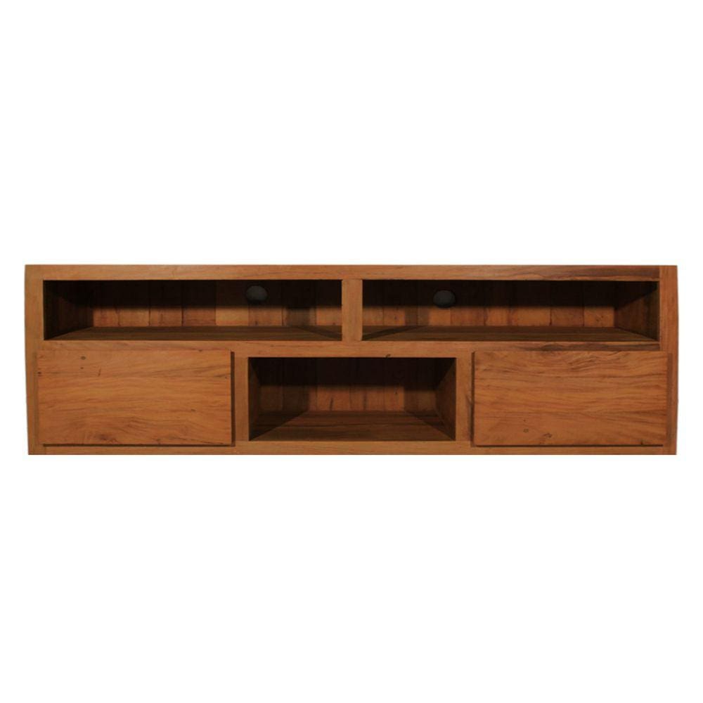 Rack para Tv até 55\" Milão 1,50m - Peroba Rosa