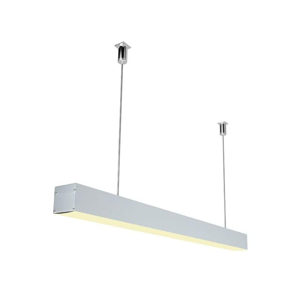 Perfil Pendente Largo para Fita Led Luminatti LM1144 com 1 metro Branco