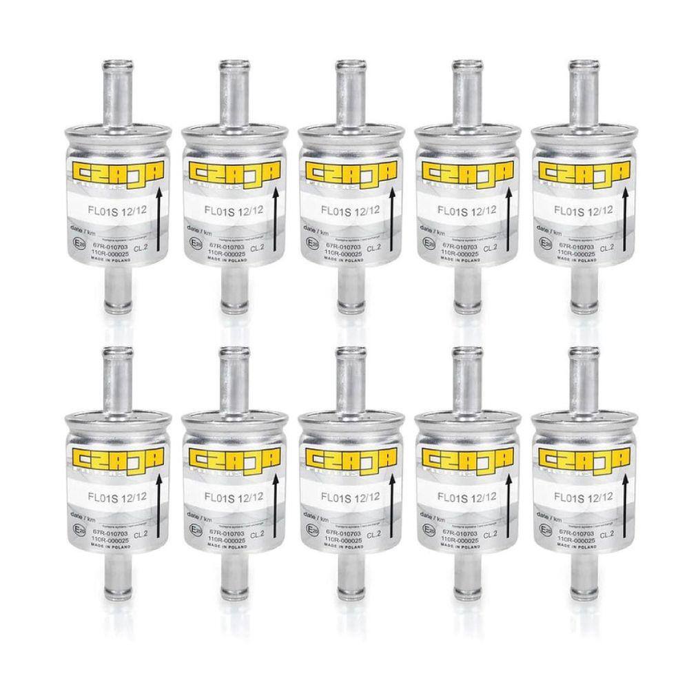 Kit 10 Filtros Gnv GNV  5ª Geração 12mm Gnvfil SGV