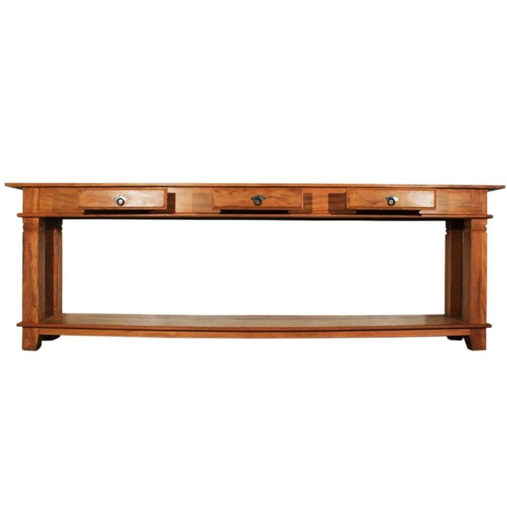 Aparador Classic Queen 2,5m Para Decoração - Peroba Rosa