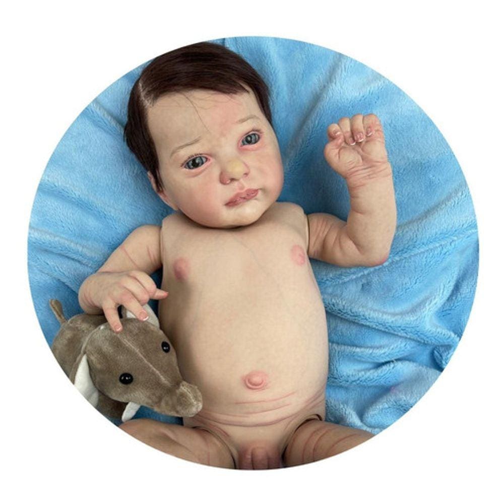 Bebê Reborn Menino Perfeito Princeso Vinil Siliconado
