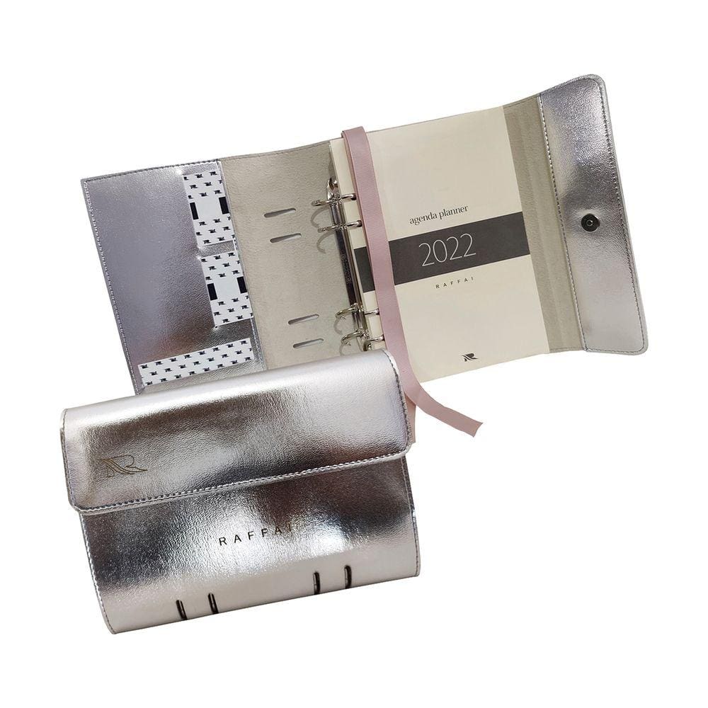 Agenda Planner 123-R Prata Personalizada