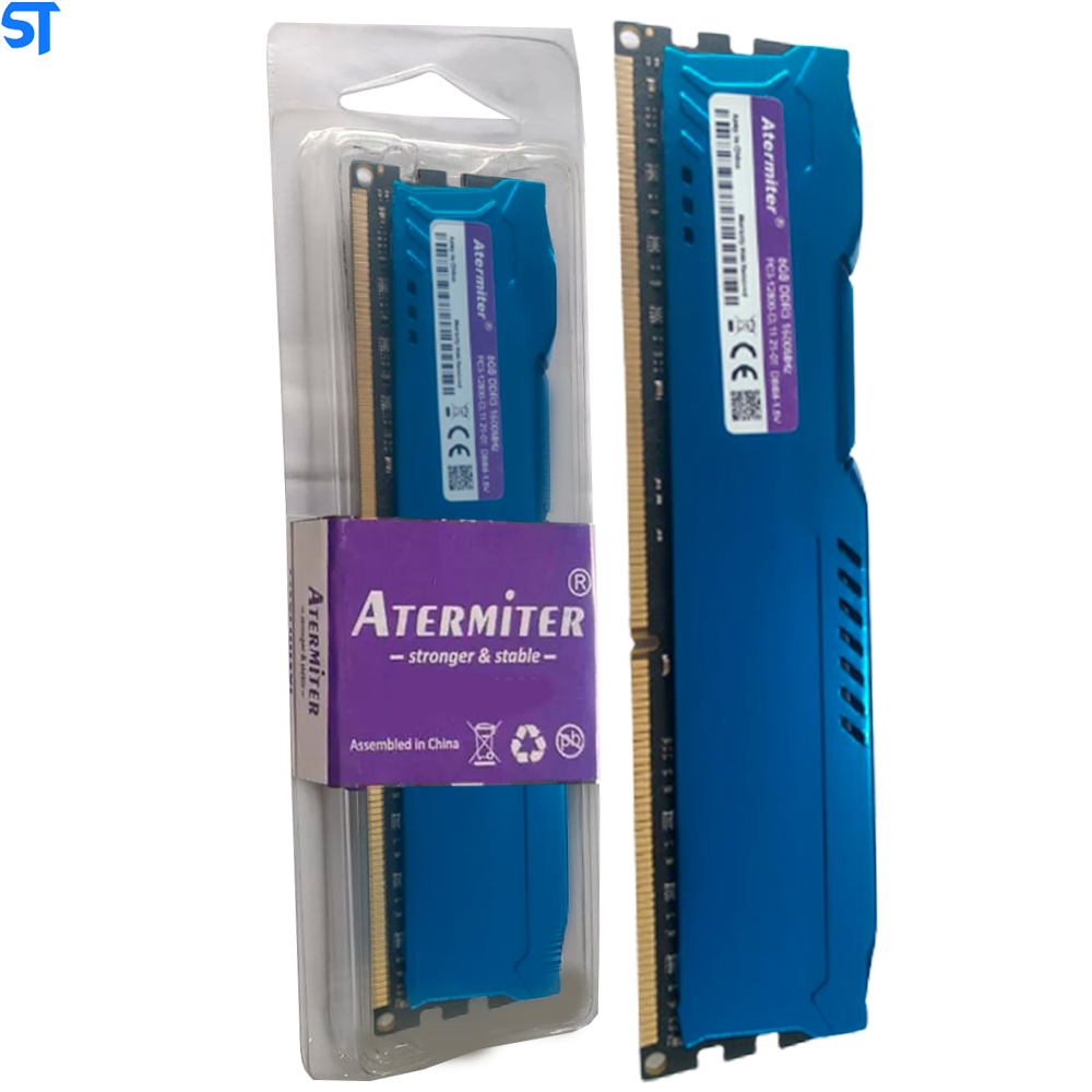 Memoria Ram Desktop DDR3 8GB 1600MHz Atermiter Azul