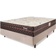 Cama Box Colchão Casal Ortopédico Firme Espuma D33 Antialérgico Certificado 138x188x54cm - BF Colchões