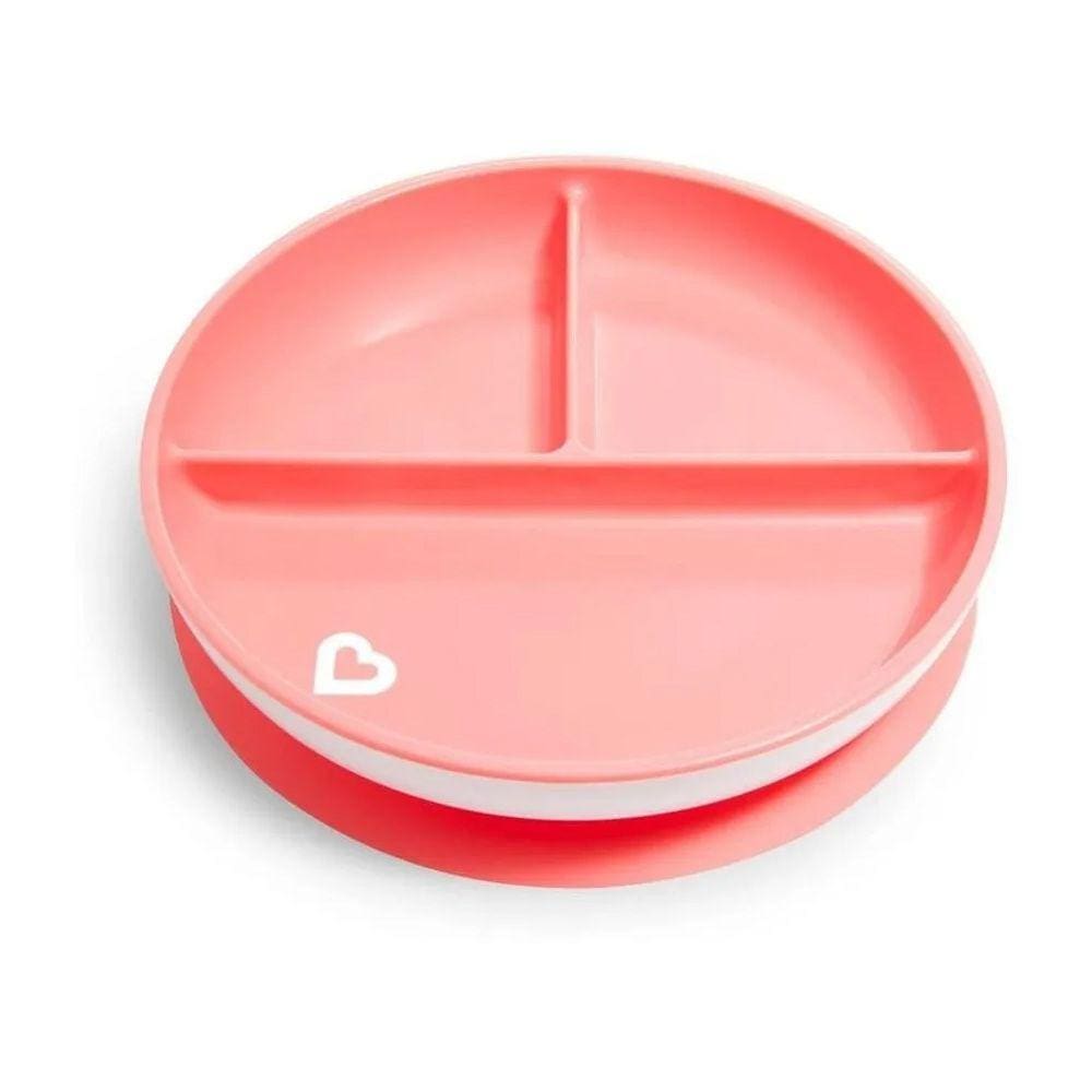 Prato Com Ventosa Rosa Munchkin