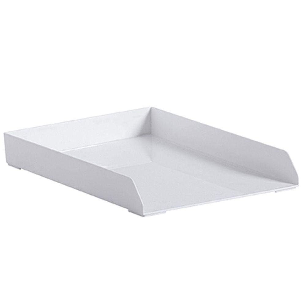 Bandeja Organizadora Aberta Empilhável Branca 34Cm