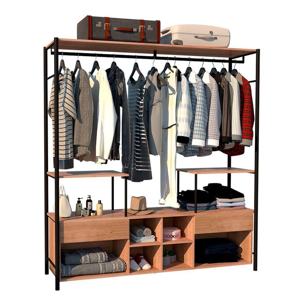 Guarda Roupa Casal Barcelona Preto Demolição Artefamol