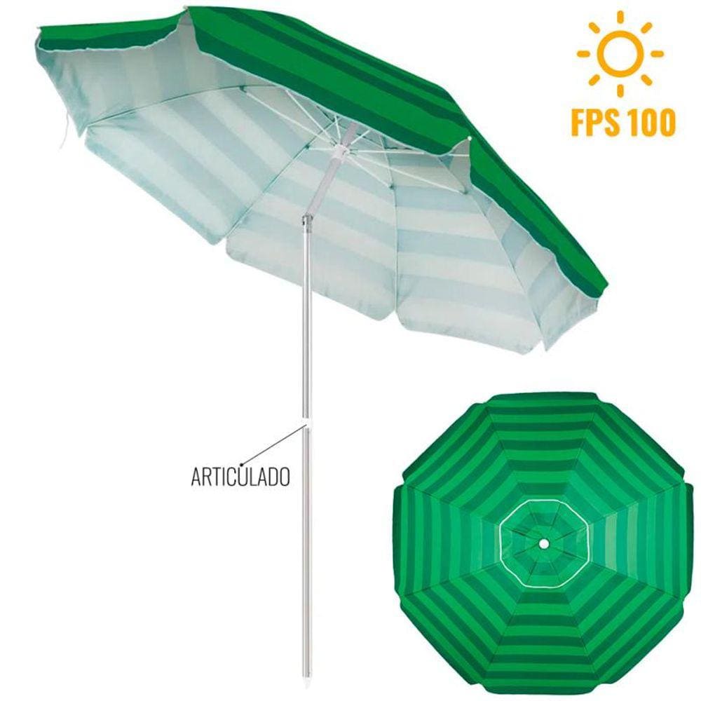 Guarda Sol em Alumínio Articulado com Proteção Solar 2,4 Metros 003709 MOR