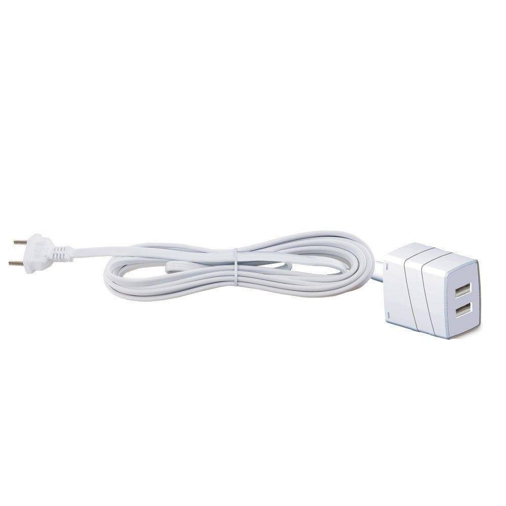 Extensão Cabo Prolongador Usb Duplo A 2,4A 3m - Force Line