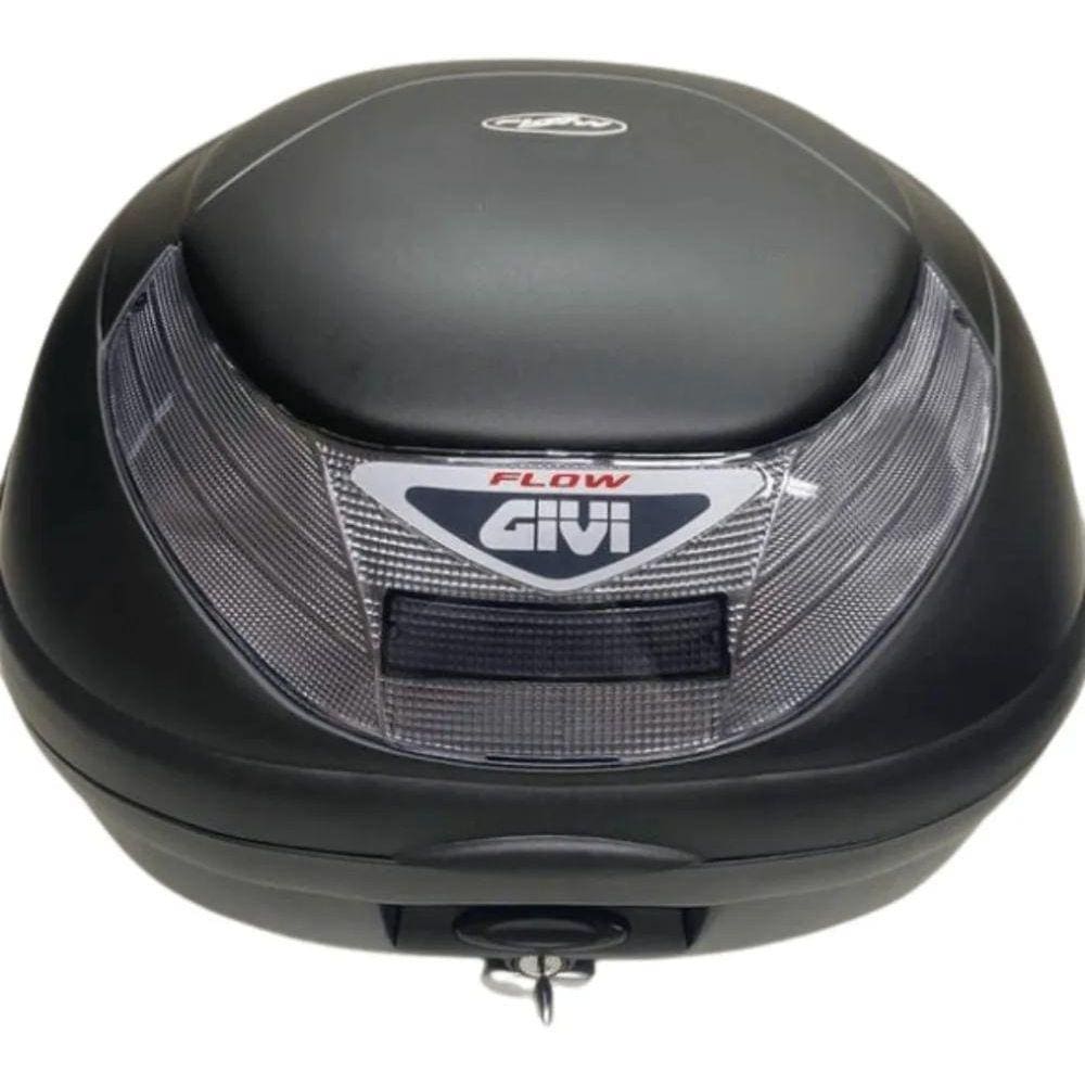 Baú Givi Monolock Flow 35L Bauleto Traseiro Moto com Base