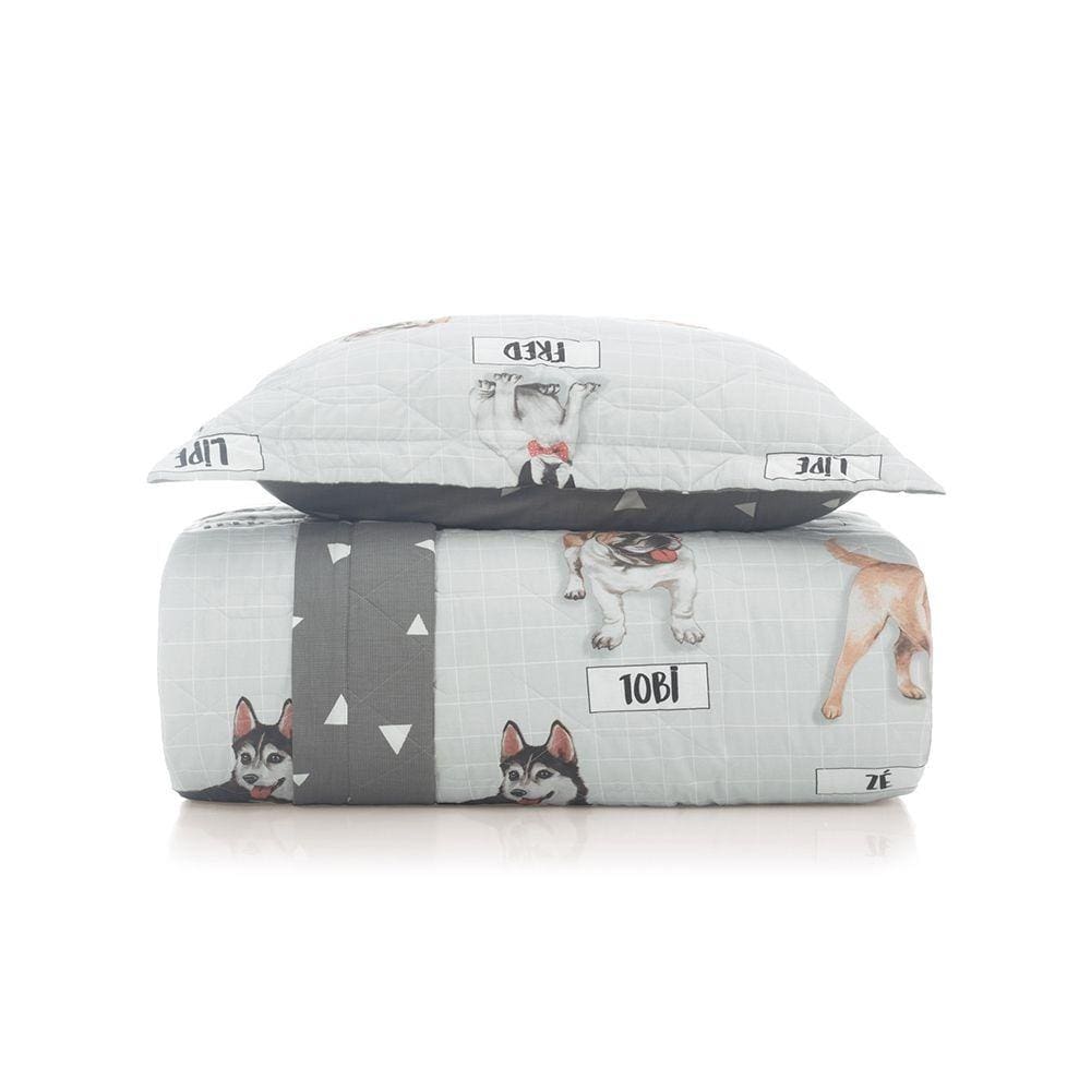 Colcha Matelasse Solteiro Infantil Menino Bob Karsten
