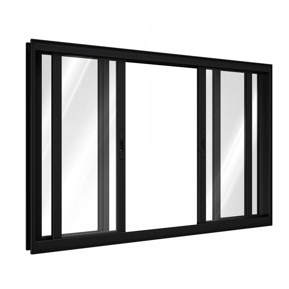Janela de Alumínio 2 Folhas Móveis e 2 Fixas 120x150cm Lucasa Preto
