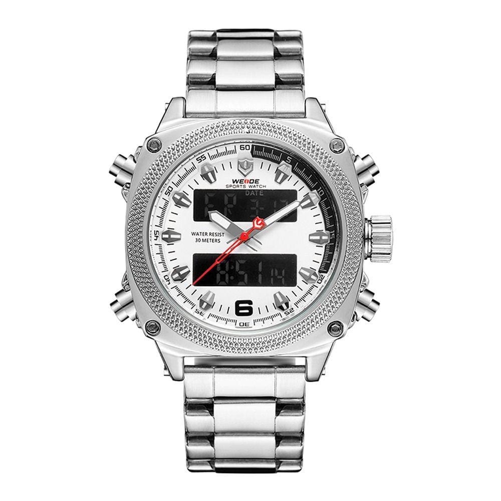 Relógio Masculino Weide AnaDigi WH7302B - Prata