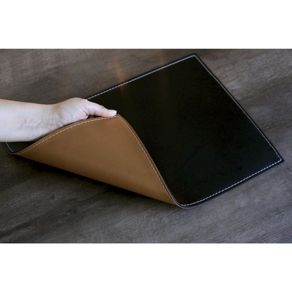 Jogo Americano Em Couro Sintetico Dupla Face 6 Unidades