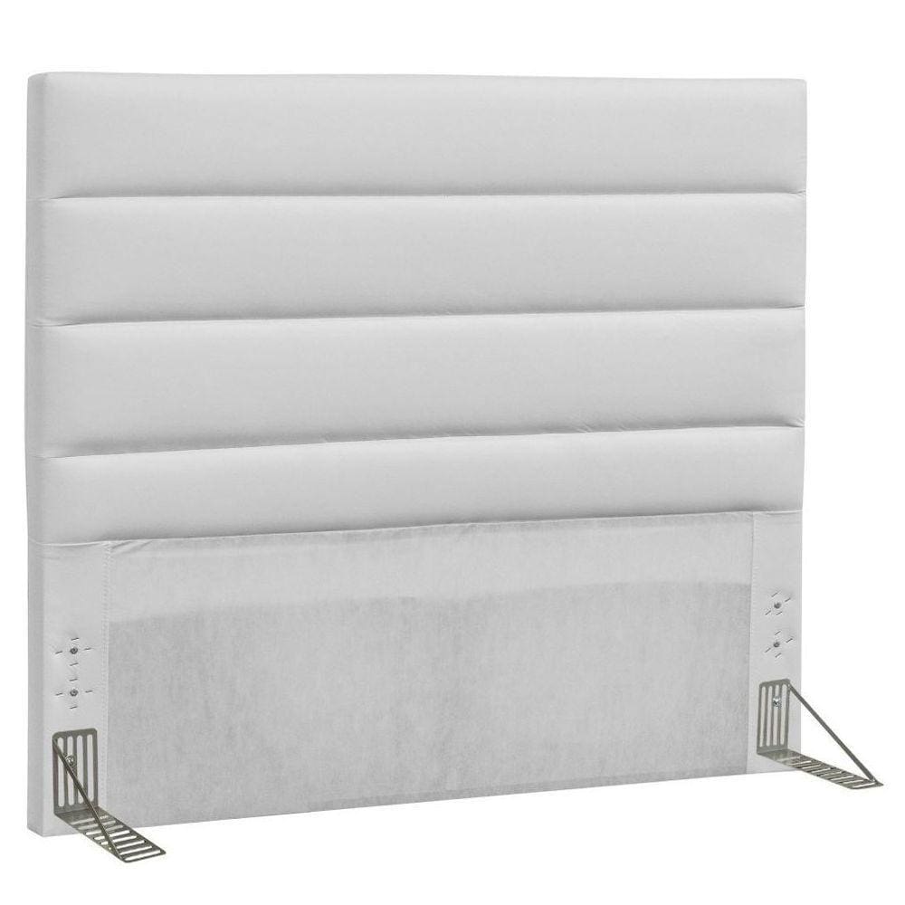 Cabeceira Quarto Casal King Greta 195Cm Corano Branco - D`Monegatto