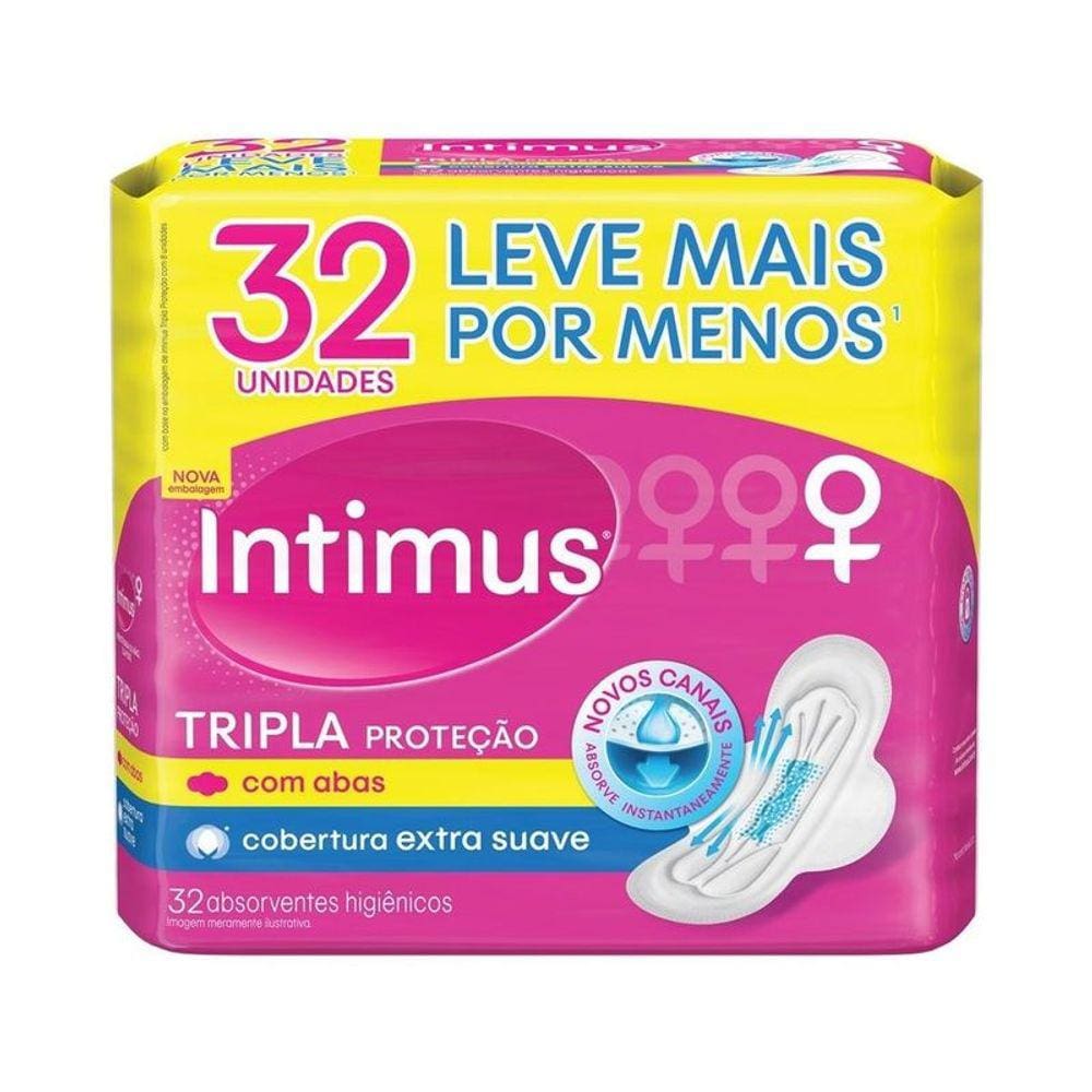 Absorvente Intimus Suave C/Abas C/32 Un