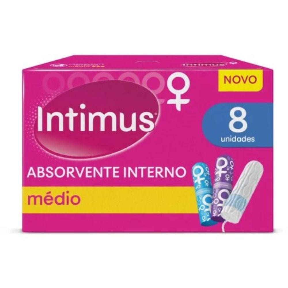 Absorvente Interno Intimus Médio C/8