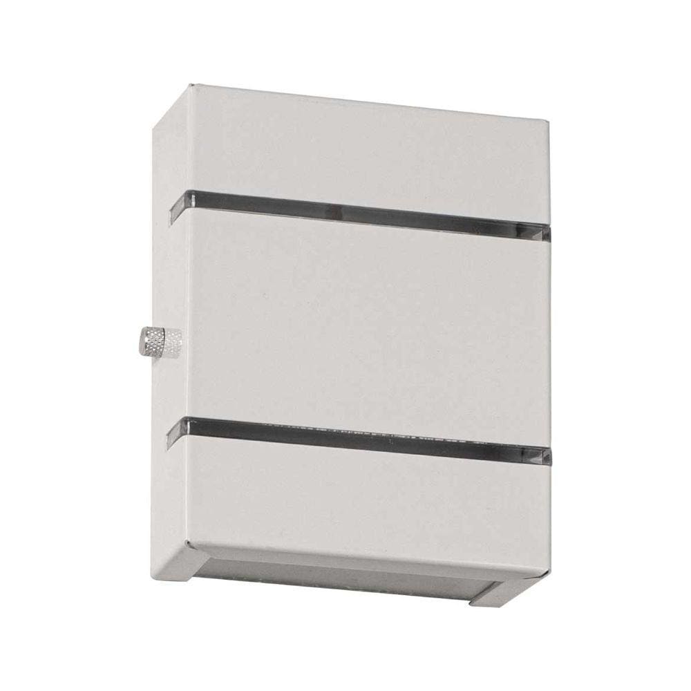 Arandela Slim Interna / Externa Branco Alumínio 2 Frisos Moderna ST2527