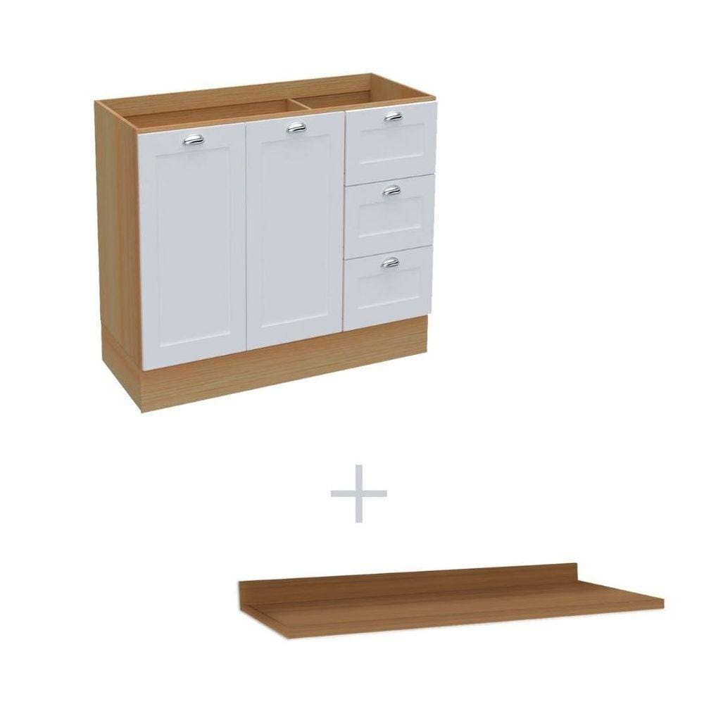 Balcão Ditália Denver Com Tampo Rv/br Cd-1014