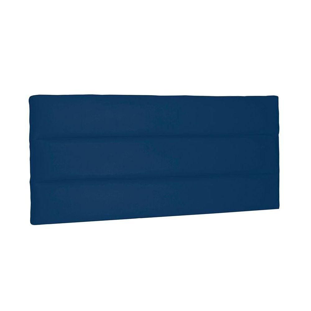 Cabeceira Painel La Italiana King 195cm Suede Azul Marinho